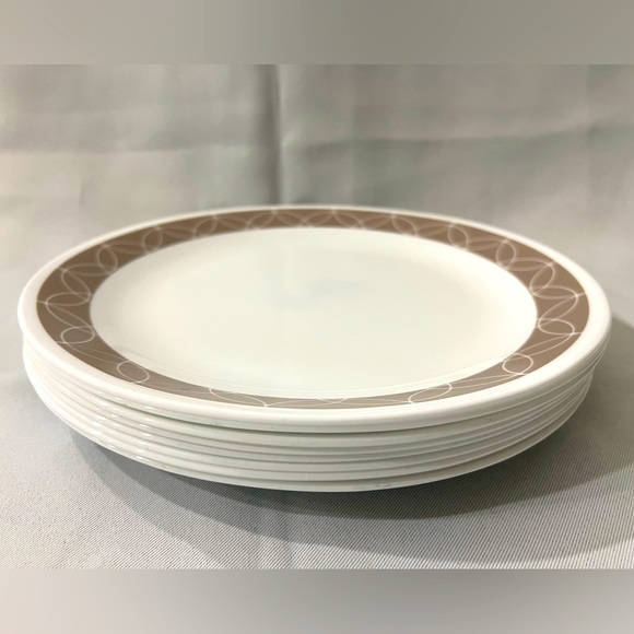 8pc Corelle Vitrelle plate set (8 pieces). Made in USA. Excellent condition. - Picture 1 of 3